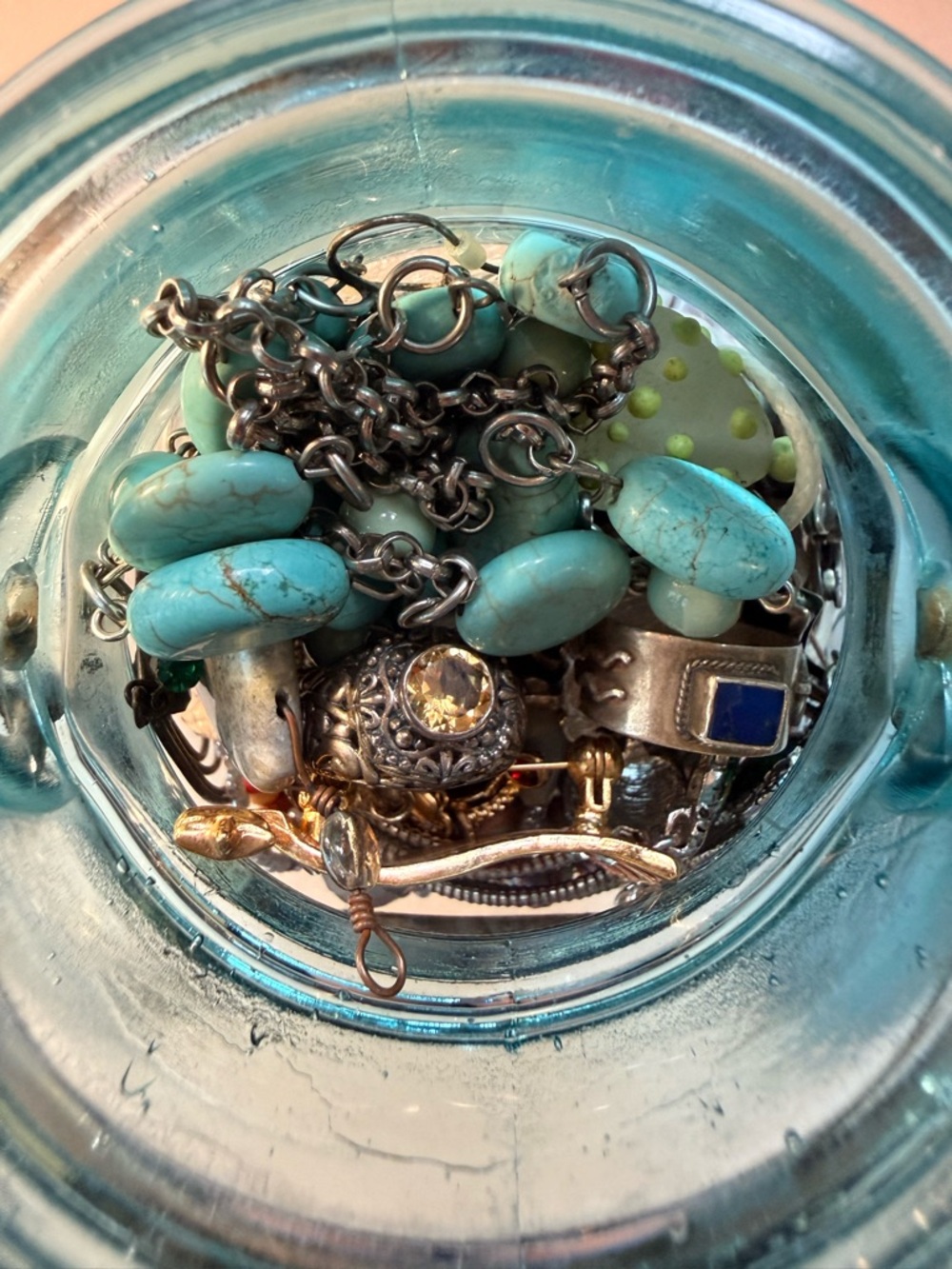 Vintage Mystery Jewelry Jar